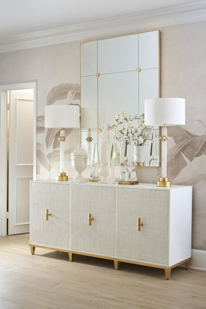 Chelsea House Loire Antique Gold Leaf Mirror 58" X 42" — Beveled Glass, Medallion Details, Statement Wall Accent 385877