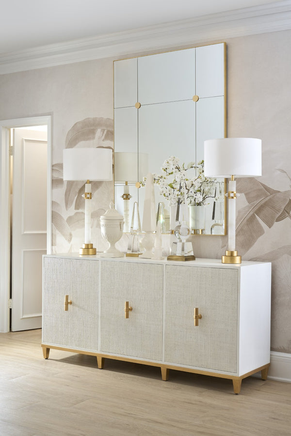 Chelsea House Loire Antique Gold Leaf Mirror 58" X 42" — Beveled Glass, Medallion Details, Statement Wall Accent 385877