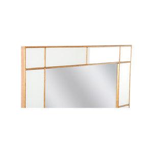 Chelsea House Herman Antiqued Wooden Mirror By Lisa Kahn — 54"X30" Creamy-White Reversed Glass With Gold Accents 385879