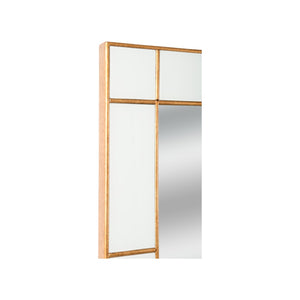 Chelsea House Herman Antiqued Wooden Mirror By Lisa Kahn — 54"X30" Creamy-White Reversed Glass With Gold Accents 385879