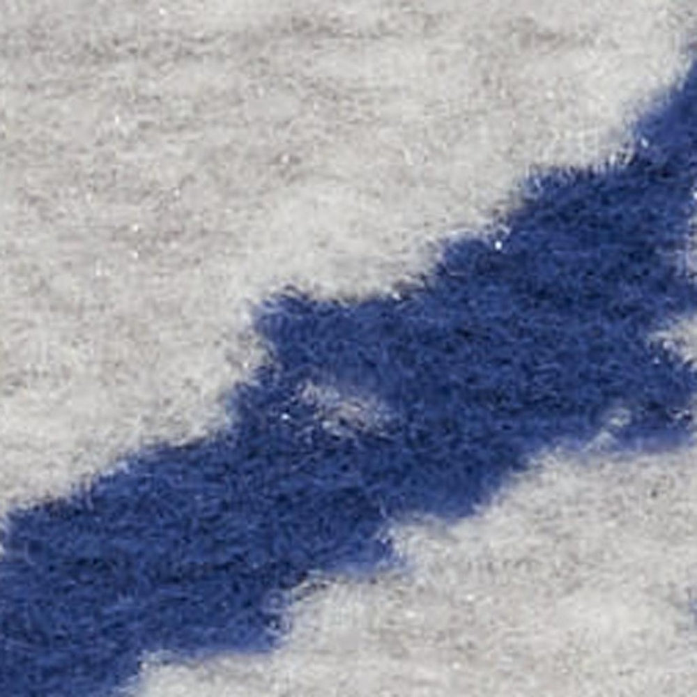 HomeRoots 6' Elegant Ivory and Blue Floral Area Rug - Timeless Design for Living Rooms and Bedrooms 6' X 9' 385888