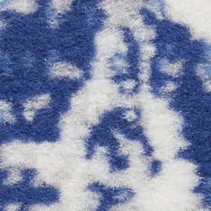 HomeRoots 6' Ivory and Blue Geometric Distressed Area Rug – Modern Design for Timeless Appeal in Any Room 6' X 9' 385891
