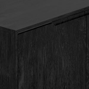 Alpine Furniture Cove Elegant Sideboard With Soft-Close Drawers, Roomy Cabinets, Durable Mindy Wood, Versatile Style Vintage Black 3859-06