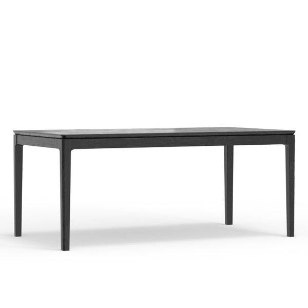 Alpine Furniture Cove Rectangular Dining Table With Tapered Legs And Durable Mindy Wood Construction For Entertaining Vintage Black 3859-72