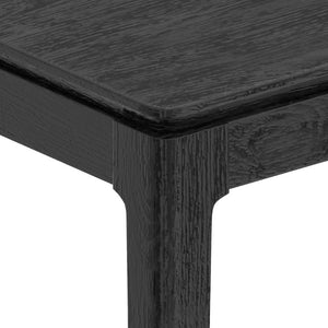 Alpine Furniture Cove Rectangular Dining Table With Tapered Legs And Durable Mindy Wood Construction For Entertaining Vintage Black 3859-72