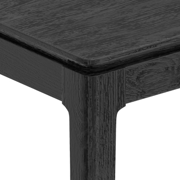 Alpine Furniture Cove Rectangular Dining Table With Tapered Legs And Durable Mindy Wood Construction For Entertaining Vintage Black 3859-72