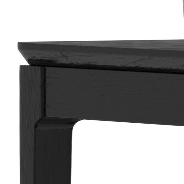 Alpine Furniture Cove Rectangular Dining Table With Tapered Legs And Durable Mindy Wood Construction For Entertaining Vintage Black 3859-72