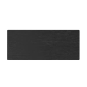 Alpine Furniture Cove Extension Dining Table With Smooth Leaf, Tapered Legs & Natural Wood Grain For 6–8 Guests Vintage Black 3859-90