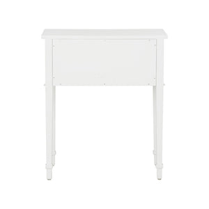 Chelsea House Pembroke Elegant Side Table With Mother-Of-Pearl Inlay, Acrylic Handles, Compact Storage By Bill Cain 385907