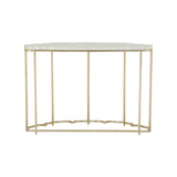 Lotus Flower Console Gold, White/Cream 385918 Chelsea House