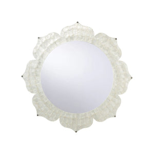 Lotus Flower Mirror White/Cream 385919 Chelsea House