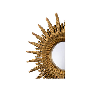 Chelsea House Illuminate Ornate Gold Framed Mirror, 31" Square With Convex Glass, Antique Luxury For Entryway Decor 385944