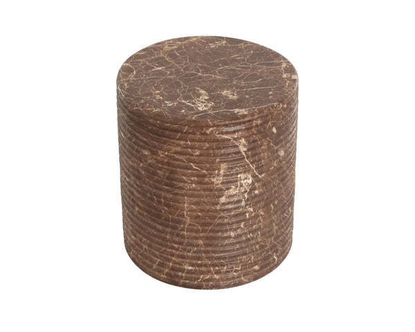 Sunpan Riva Stool - Stunning Hand-finished Concrete Design With Brown And Beige Marble Effect For Style Brown Concrete 111919