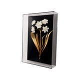 Porcelain Flower Black Black, White/Cream 385973 Chelsea House