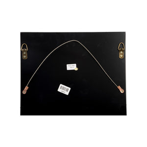 Chelsea House Porcelain Flower Black D By Bill Cain — Handcrafted Matte White Flowers, Gold Leaf Iron Accents, 20X14x4 385973