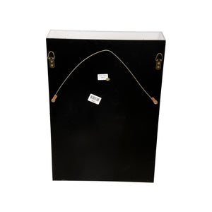 Chelsea House Porcelain Flower Black D By Bill Cain — Handcrafted Matte White Flowers, Gold Leaf Iron Accents, 20X14x4 385973