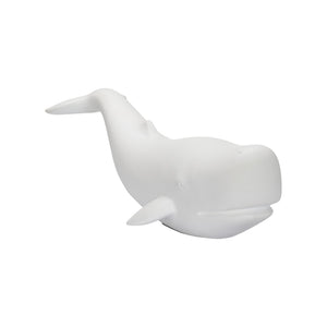 Chelsea House Whale Matte White Resin Sculpture — Coastal Minimalist Decor Accent For Shelves, Mantels, Desks (8"X23") 385982