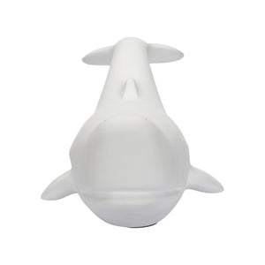 Chelsea House Whale Matte White Resin Sculpture — Coastal Minimalist Decor Accent For Shelves, Mantels, Desks (8"X23") 385982