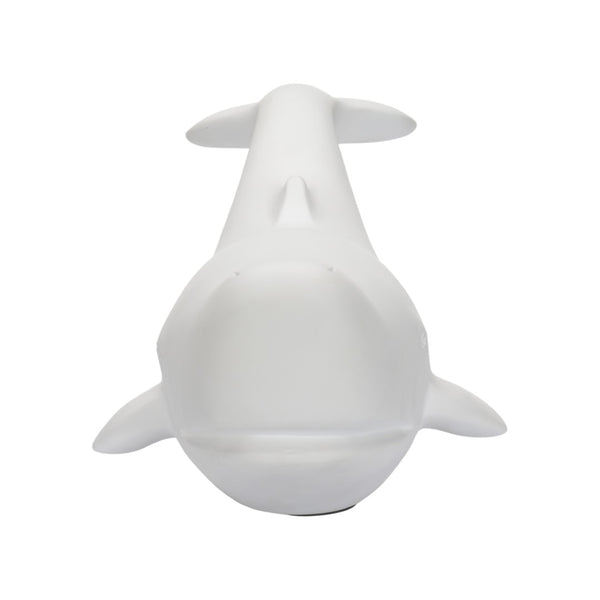 Chelsea House Whale Matte White Resin Sculpture — Coastal Minimalist Decor Accent For Shelves, Mantels, Desks (8"X23") 385982