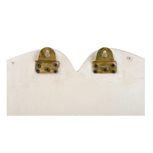 Chelsea House Crane Sculptural Mirror With Rounded Inset — Matte White Tall Wall Accent To Expand Space & Style 385984