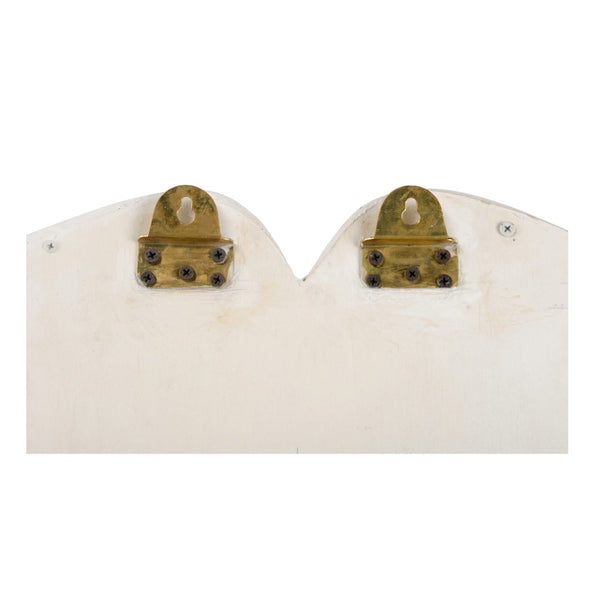 Chelsea House Crane Sculptural Mirror With Rounded Inset — Matte White Tall Wall Accent To Expand Space & Style 385984