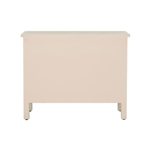 Chelsea House Milford Bone Inlay Chest With Fish-Scale Pattern — Handcrafted Coastal Accent, Four Shallow Drawers 385994