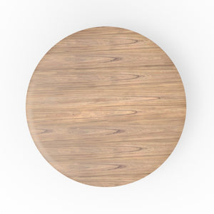 Alpine Furniture Cove 59" Round Dining Table — Handcrafted Malaysian Hardwood Pedestal, Mid-Century Modern Style Natural 3859NAT-01
