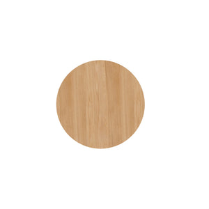 Alpine Furniture Cove Round Side Table - Elegant Malaysian Hardwood Design For Versatile Living Space Solutions Natural Solid Rubberwood & Mindi Veneer 3859nat-20-alpine