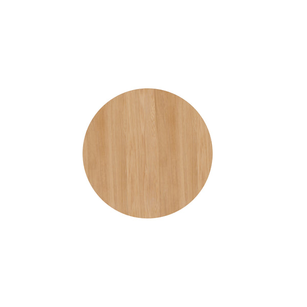 Alpine Furniture Cove Round Side Table - Elegant Malaysian Hardwood Design For Versatile Living Space Solutions Natural Solid Rubberwood & Mindi Veneer 3859nat-20-alpine