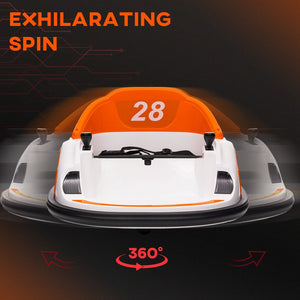 English Elm Qaba 12v Electric Toddler Bumper Car with Remote Control Led Lights and 360 Spin W2225P229194