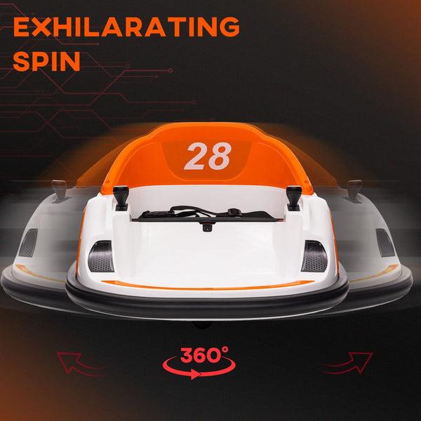 English Elm Qaba 12v Electric Toddler Bumper Car with Remote Control Led Lights and 360 Spin W2225P229194