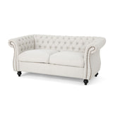 Christopher Knight Home® - Noble House - Somerville Traditional Chesterfield Loveseat Sofa