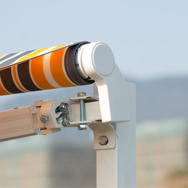 English Elm Outsunny 12' X 10' Retractable Awning – Stylish Sun Shade Shelter With Durable Uv-Resistant Fabric! W2225P217466-GIGA