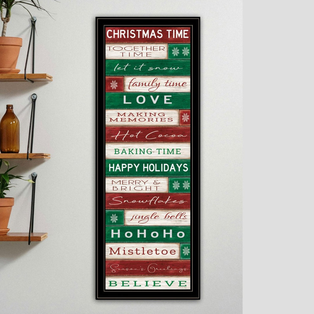 English Elm Trendy Decor 4u Vertical Christmas Framed Print Fade Resistant Wall Art for Narrow Spaces B067P256648