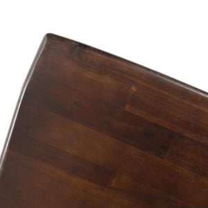 English Elm Christopher Knight Home® - Roshan Farmhouse Acacia Wood Dining Chairs Set Of 2 - Rustic Black & Walnut Finish For Comfort 62888.00BWALN