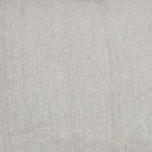 Homeroots 16" X 24" Gray Pillow With Ruffled Edges   386190