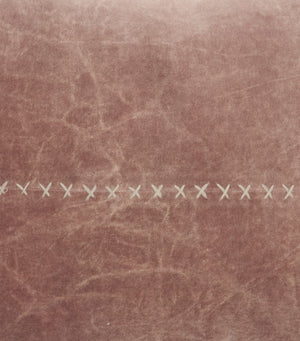 Homeroots Wide Tasseled Marble Pink Lumbar Pillow   386194