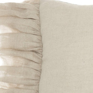 Homeroots Wide Tasseled Marble Pink Lumbar Pillow   386194