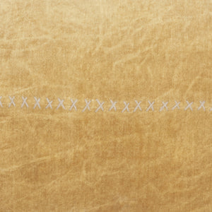 Homeroots Wide Tasseled Marble Yellow Throw Pillow   386201