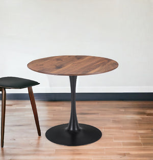 Homeroots 35" Steel Pedestal Base Dining Table   386244