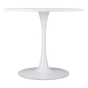 Homeroots 35" Steel Pedestal Base Dining Table   386245