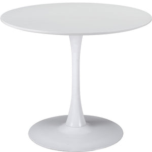 Homeroots 35" Steel Pedestal Base Dining Table   386245