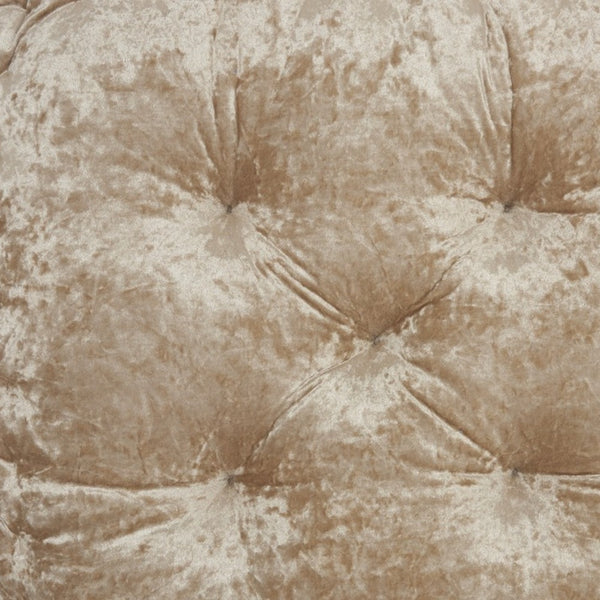 Homeroots 24" X 24" Beige Polyester Solid Color Floor Cushion  Polyester 386258