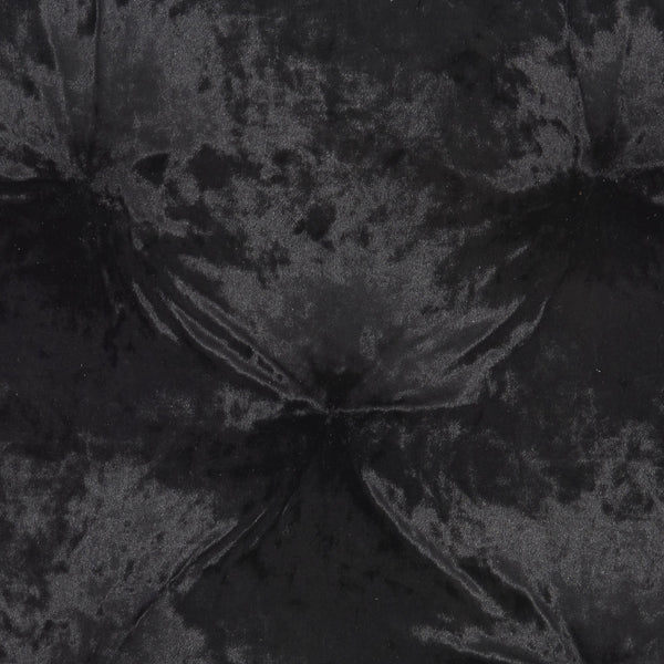 Homeroots 24" X 24" Black Polyester Solid Color Floor Cushion  Polyester 386259