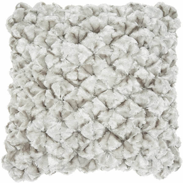 Homeroots 20" Silver Throw Pillow   386444