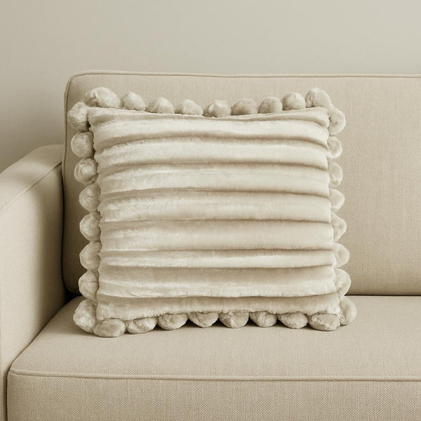 HomeRoots 20" Silver Throw Pillow - Modern Textured Accent for Cozy Comfort, Easy Care & Stylish Décor Refresh 386444