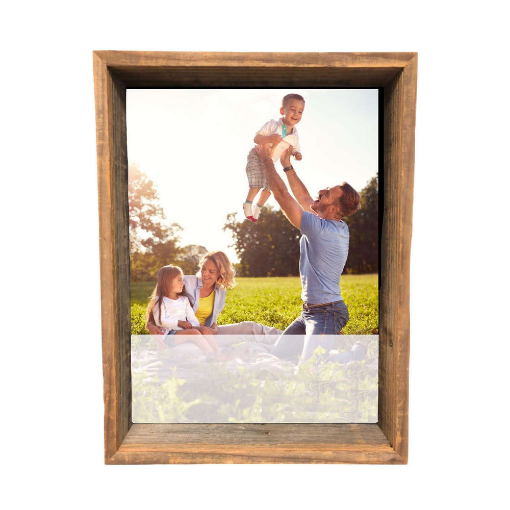 Homeroots 12” X 12” Rustic Gray Wood Shadow Box Frame   386488