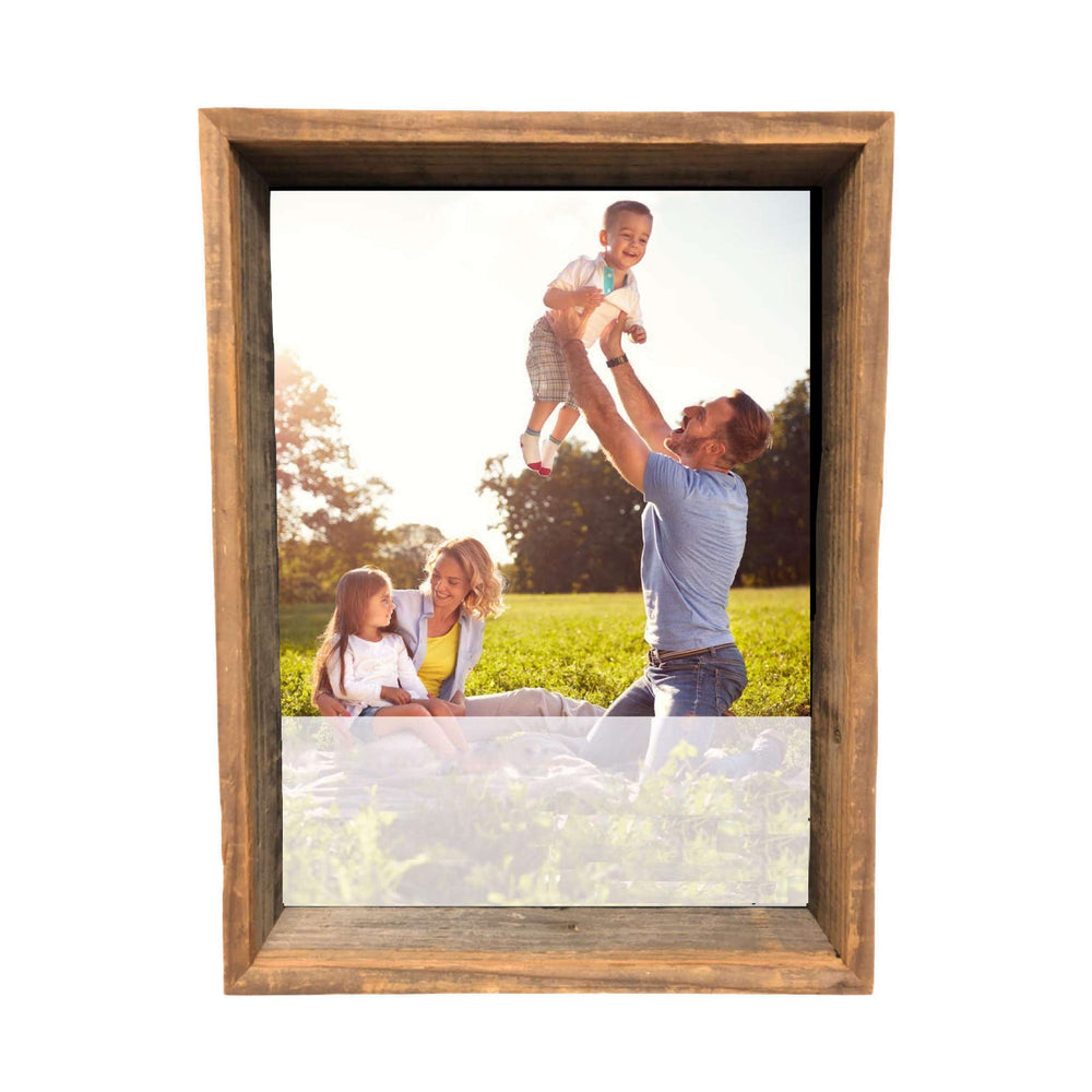 Homeroots 16" X 20" Rustic Gray Wood Shadow Box Frame   386489