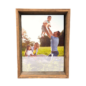 Homeroots 16" X 20" Rustic Gray Wood Shadow Box Frame   386489