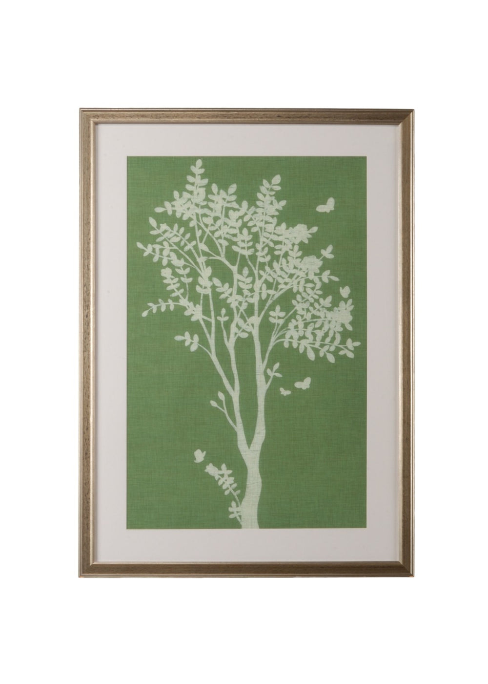 Chelsea House Tableau Framed GicléE In Sage With Antiqued Silver Frame, 42.5"X30.5" Archival Print Ready To Hang 386499